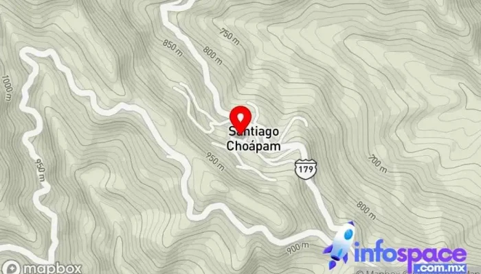 mapa de Centro choapam Sociedad de viviendas en Santiago Choápam
