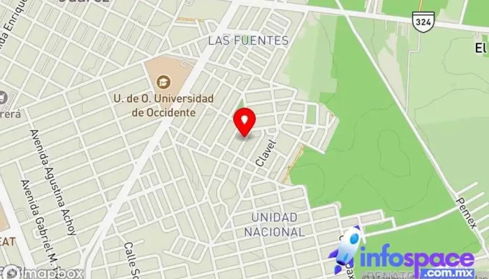 mapa de Centro de Capacitación en informática Guamúchil y Sistemas Digitales del Évora Escuela en Guamúchil