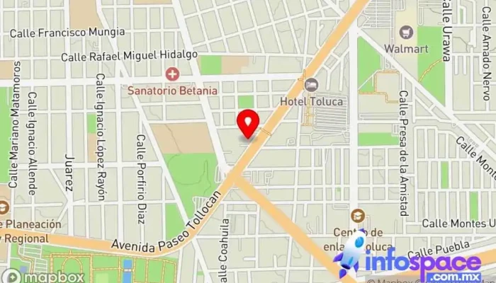 mapa de Centro de Envío FedEx Servicio de mensajería, Empresa de mensajería, Empresa de transporte por camión en Toluca de Lerdo