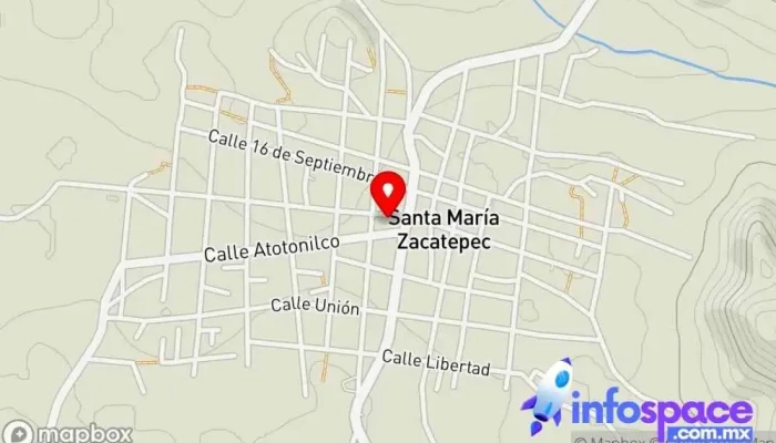 mapa de Centro de impresiones y soluciones informatica TICO Tienda de informática en Santa María Zacatepec