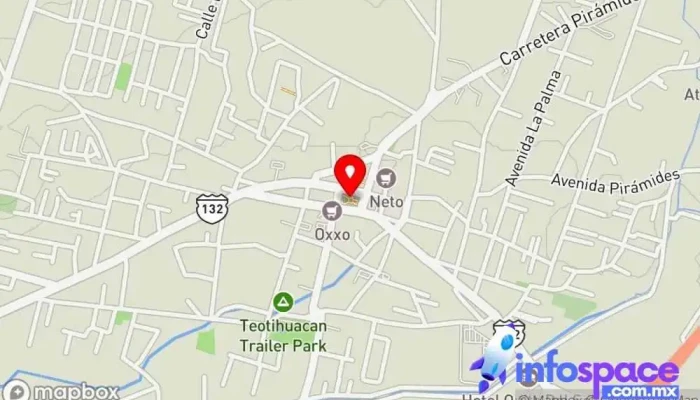 mapa de Centro de San Juan Teotihuacán Atracción turística, Agencia de viajes en Teotihuacán de Arista