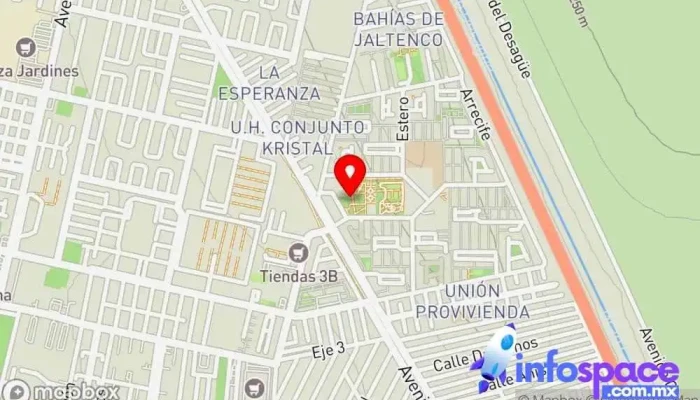 mapa de CENTRO INTEGRADOR DE BIENESTAR ALBORADA JALTENCO Centro de bienestar social en Alborada Jaltenco