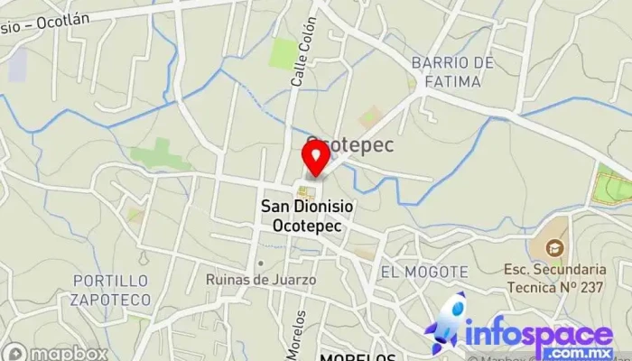 mapa de Centro Integrador de Bienestar San Dionisio Ocotepec Oficina de gobierno local en San Dionisio Ocotepec
