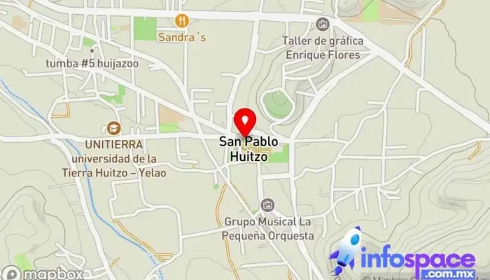 mapa de Centro Integrador de Desarrollo Huitzo Oficinas de empresa en Oaxaca