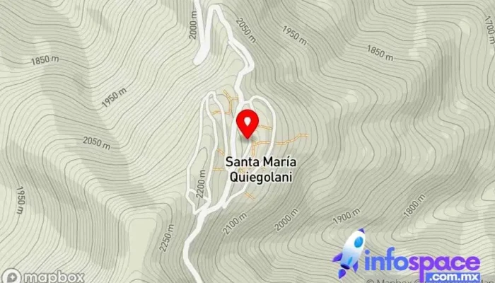 mapa de Centro Integrador de Desarrollo Oficina de la Administración en Santa María Quiegolani
