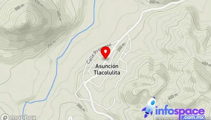 mapa de CENTRO INTEGRADOR DE DESARROLO, ASUNCION TLACOLULITA Oficina de atención al ciudadano en Asunción Tlacolulita