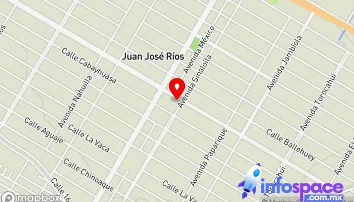mapa de Centro integrador Juan José rios Oficina de la Administración en Juan José Ríos