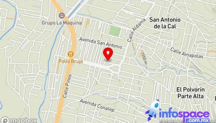 mapa de Centro Operativo y de Distribución Moonlit Servicios Computacionales Servicio de reparación de ordenadores en San Antonio de la Cal
