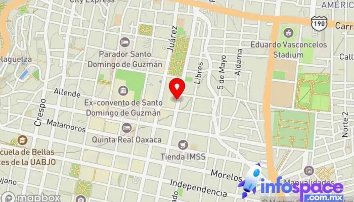 mapa de Centro SUNEO - Campus Oaxaca: Centro de Capacitación de Alta Especialidad Universidad pública en Oaxaca de Juárez