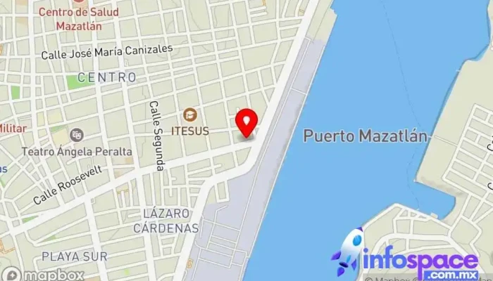 mapa de Cervecería Tres Islas Cervecería artesanal, Cervecería en Mazatlán