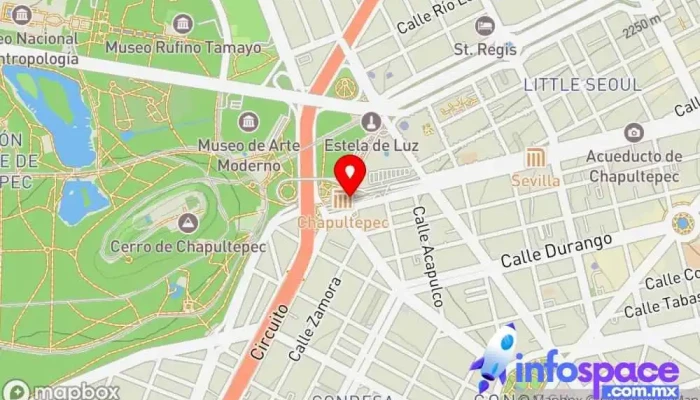 mapa de CETRAM Chapultepec Bus stop en Ciudad de México