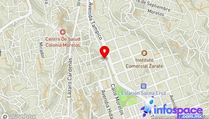 mapa de cevicom Empresa de alojamiento web, Consultora informática, Servicio de reparación de ordenadores en Salina Cruz