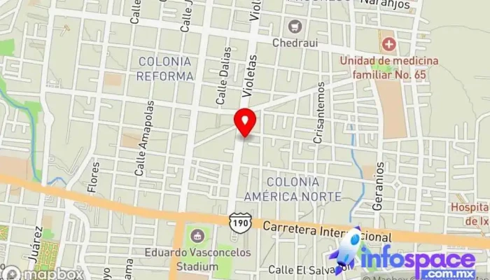 mapa de CGA consultores fiscales Oficinas de empresa en Oaxaca de Juárez