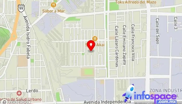 mapa de Chilpancingo de los bravos  en Toluca de Lerdo