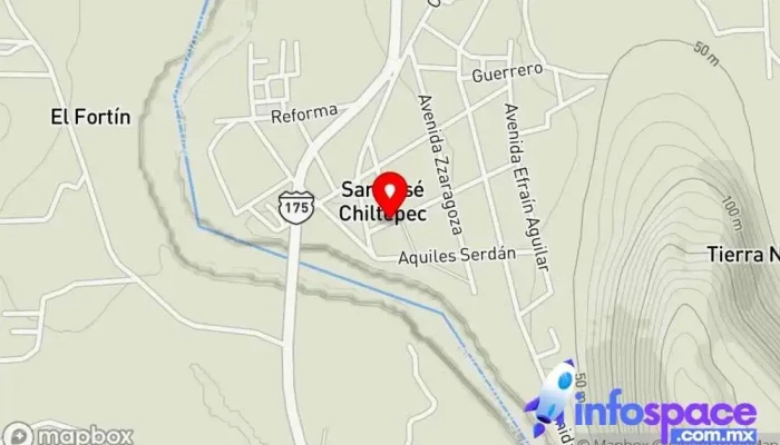 mapa de CHILTEPEC, OAX. Farmacia en San José Chiltepec