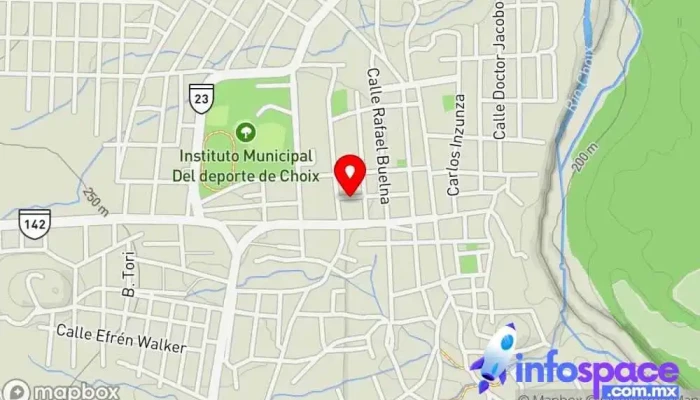 mapa de Choix  en Sinaloa