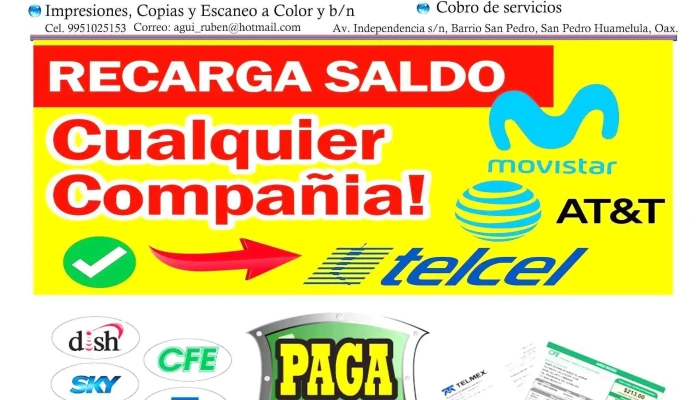 Ciber Ruben Aguilar -  Horario - San Pedro Huamelula