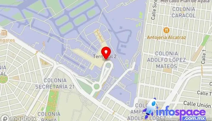 mapa de Ciudad De México Bus stop en Ciudad de México
