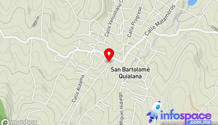 mapa de Club de nutrición Claudia Club social en San Bartolomé Quialana