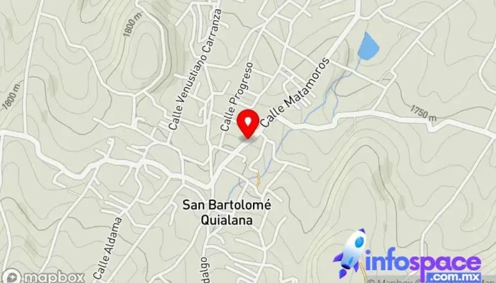 mapa de Club de Nutrición Silvia Club social en San Bartolomé Quialana