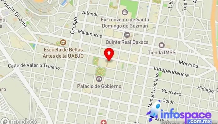 mapa de CMR Consultores Servicio de registros contables, Contable, Oficina tributaria municipal, Consultora financiera, Asesor fiscal, Abogado fiscal en Oaxaca de Juárez