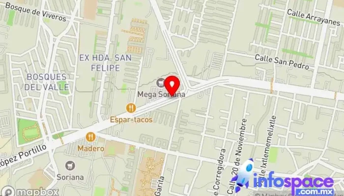 mapa de Coacalco-Tultepec Bus stop en San Francisco Coacalco