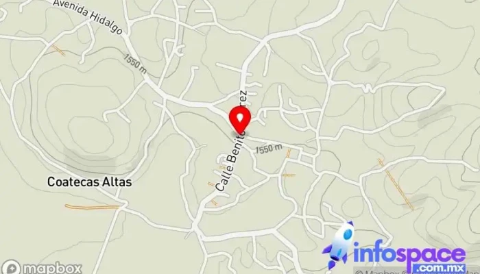 mapa de Coatecas Altas  en Coatecas Altas