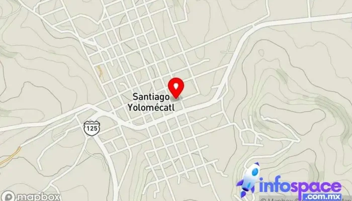 mapa de Comercial Yolomecatl Comercio, Centro comercial en Santiago Yolomécatl