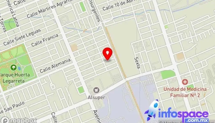 mapa de ConInfo-Consultoria e Informática Consultora informática en Chihuahua