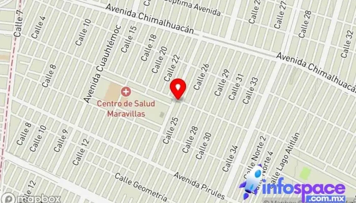 mapa de CONPROYECT Consultoría y Asesoría en SIROC Oficinas de empresa en Cdad. Nezahualcóyotl