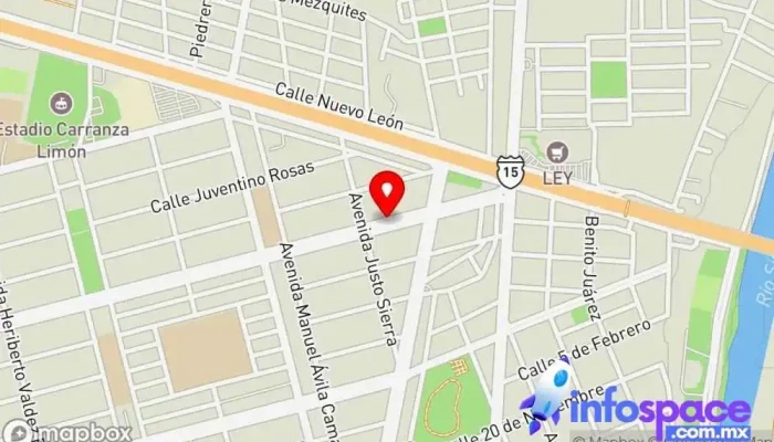mapa de Consin consultores en seguridad industrial Asesor en Guasave