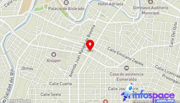 mapa de Consultora Herrera Juárez Consultora de marketing en Hidalgo del Parral