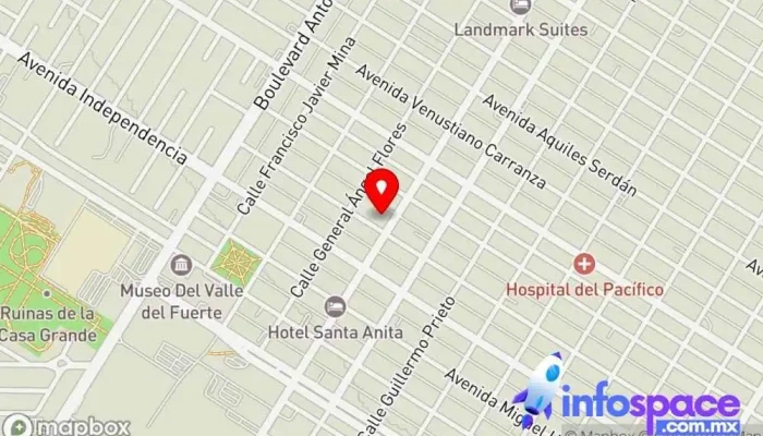 mapa de Consultores Corporativos Proveedor de servicios de asistencia jurídica en Los Mochis