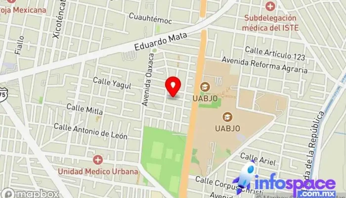 mapa de Consultores en Contabilidad, Administración y Teleinformática Aplicada Oficinas de empresa en Oaxaca de Juárez