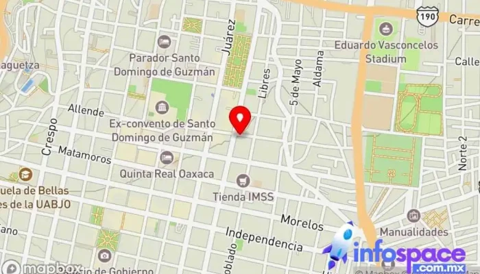 mapa de Consultores Fiscales y Contables Vargas y Cia Oficinas de empresa en Centro