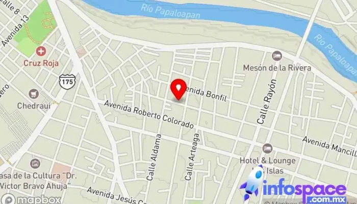 mapa de Consultores y Asesores Pérez y Ascociados S.C. Asesor en San Juan Bautista Tuxtepec