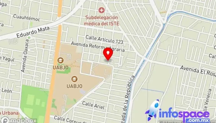 mapa de Consultoria AISEG Oficinas de empresa en Oaxaca de Juárez