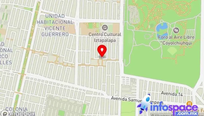 mapa de Consultoria de Recursos en Tencologías de la Información Empresa de software en Iztapalapa, Ciudad de México