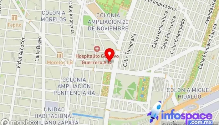 mapa de Consultoría de Sistemas TI Consultora informática en Venustiano Carranza, Ciudad de México