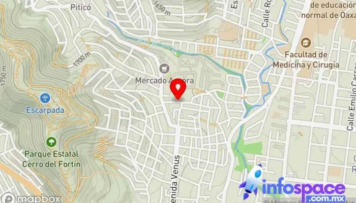 mapa de Consultoría Digital Daangú Servicio de marketing por Internet en Oaxaca de Juárez