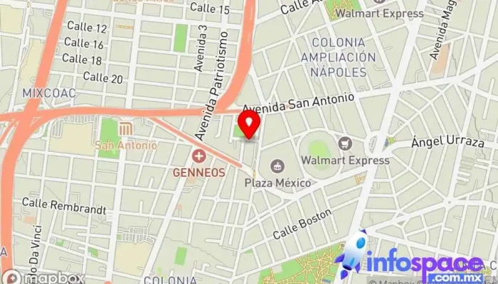 mapa de Consultoría En Integración Tecnologíca, S.A. De C.V. Consultora informática en Benito Juárez, Ciudad de México