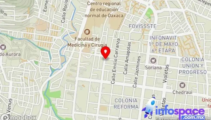 mapa de Consultoria Especialisada Oficinas de empresa en Oaxaca de Juárez