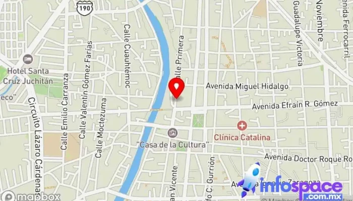mapa de Consultoria Fiscal y Administrativa Lopez Marquez Oficinas de empresa en Juchitán de Zaragoza