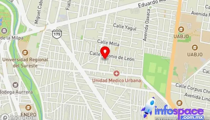 mapa de CONSULTORIA JURIDICA ESPECIALIZADA OAX. MEX Servicios legales en Santa Cruz Xoxocotlán