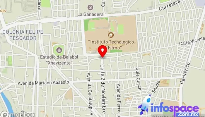 mapa de consultoria jurídica Fuentes & Garcia Abogado en Juchitán de Zaragoza