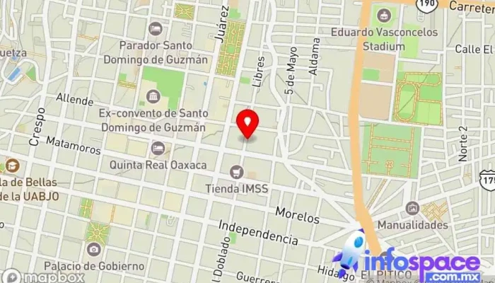 mapa de Consultoría Salinas Oficinas de empresa en Oaxaca de Juárez