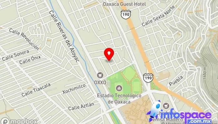 mapa de CONSULTORIA Y CAPACITACION ECAP SA DE CV Oficinas de empresa en Oaxaca de Juárez