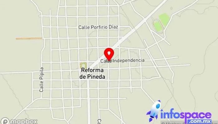 mapa de Consultorio dental Dentiluis  en Reforma de Pineda