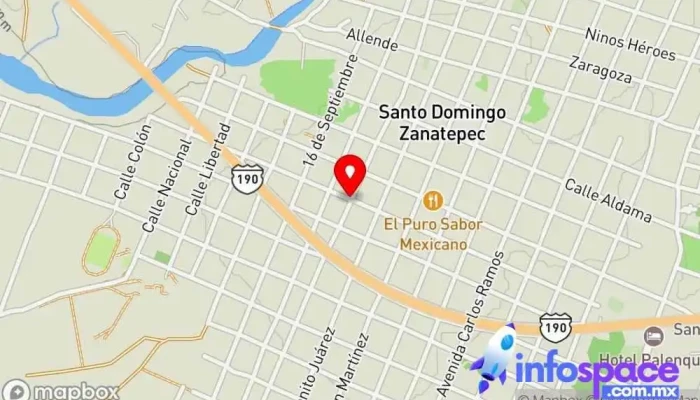 mapa de Corporate Nové Nápady SC Institución financiera, Consultora financiera en Santo Domingo Zanatepec