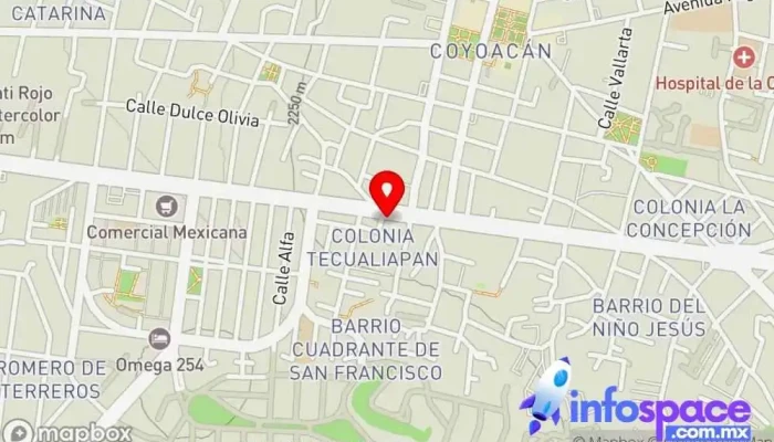 mapa de COSI Consultora informática en Coyoacán, Ciudad de México